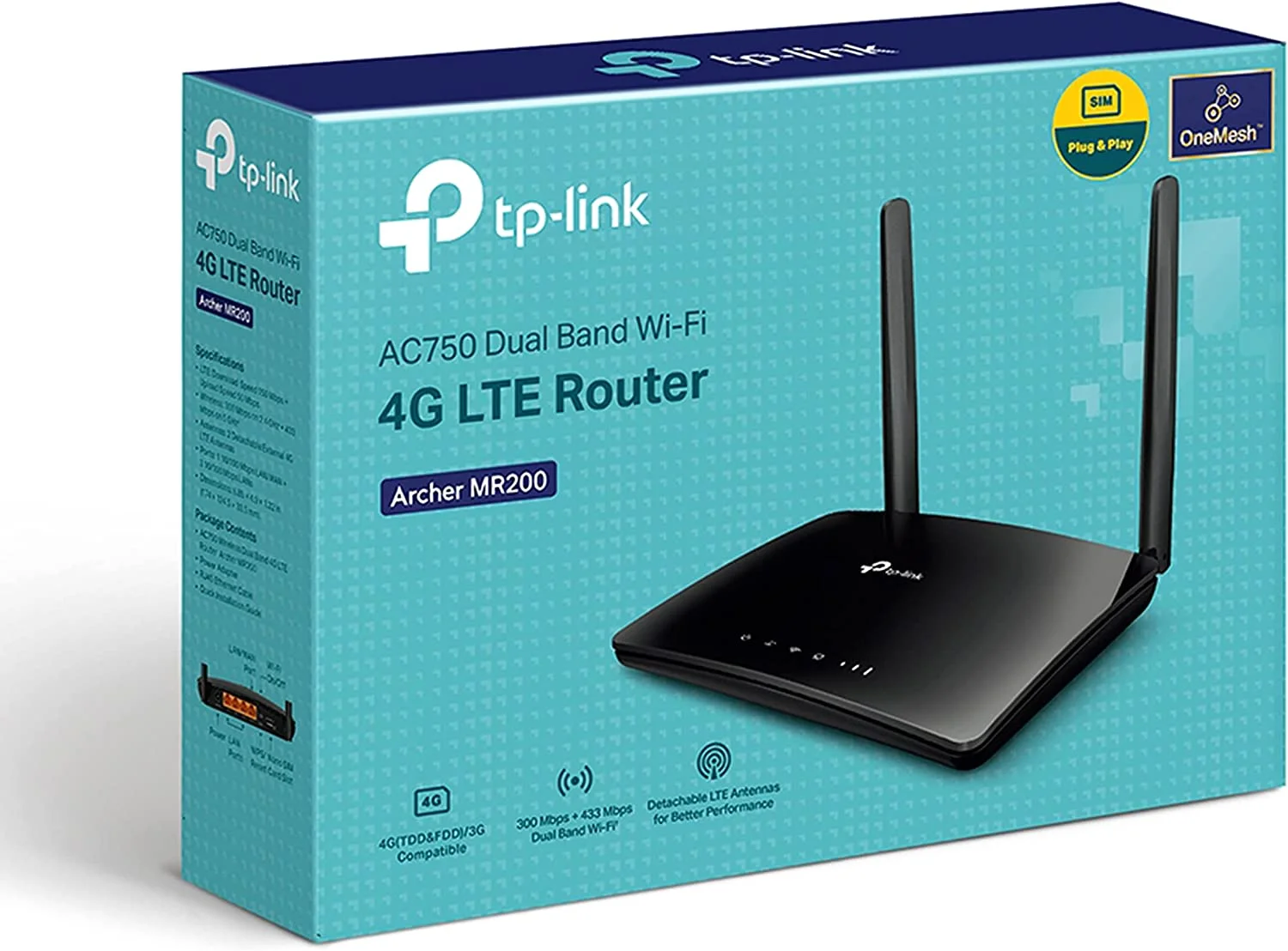 TP-Link Archer MR200 AC750 Wireless Dual Bond 4G LTE Router - Image 4