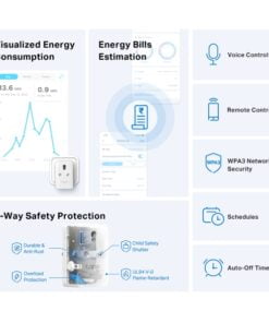 TP-Link Tapo P110 Mini Smart Wi-Fi Plug Socket Remote Control Schedule Auto  On Off