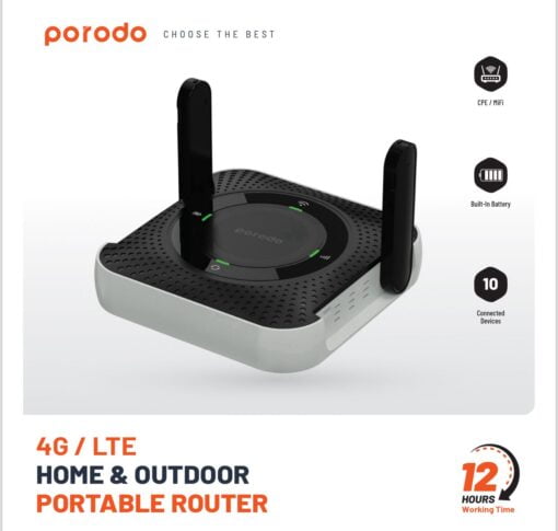 Porodo 4G / LTE Home & Outdoor Portable Router