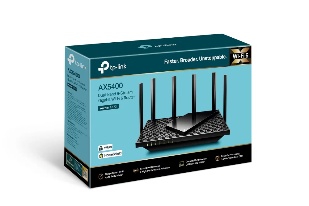 TP-Link Archer AX73 AX5400 Dual-Band Gigabit Wi-Fi 6 Router - Image 4