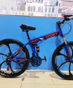 Sport Folding bike Blue size 26 Inches