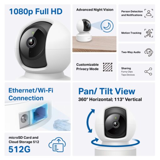 Tapo C202 Pan/Tilt Home Security Camera - Image 8