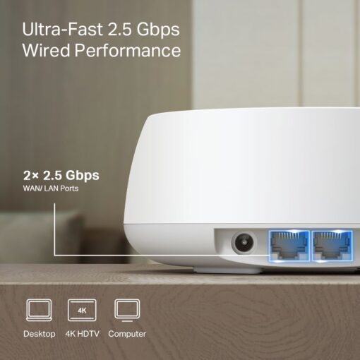 TP-Link Deco BE25 BE5000 Whole Home Mesh WiFi 7 System (3-pack) - Image 5
